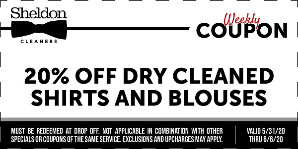 Coupons I Sheldon Cleaners